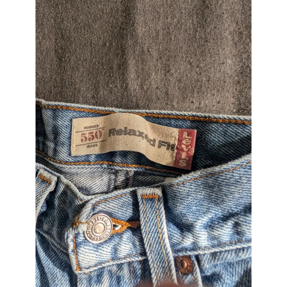 Levis 550 Relaxed Fit Boys Slim Jeans Light Wash Denim Size 12 Slim 24x26.5